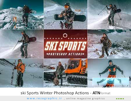 اکشن فتوشاپ اکت زمستانی اسکی - ski Sports Winter Photoshop Actions